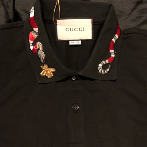 gucci snake polo cheap|gucci polo shirt snake collar.